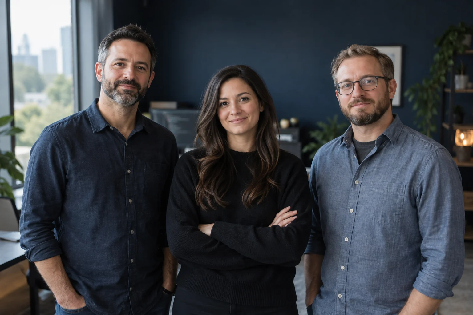 The Lapserv Software leadership team in an Atlanta studio